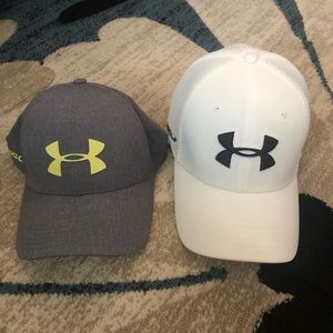 2 Under Armour golf hats